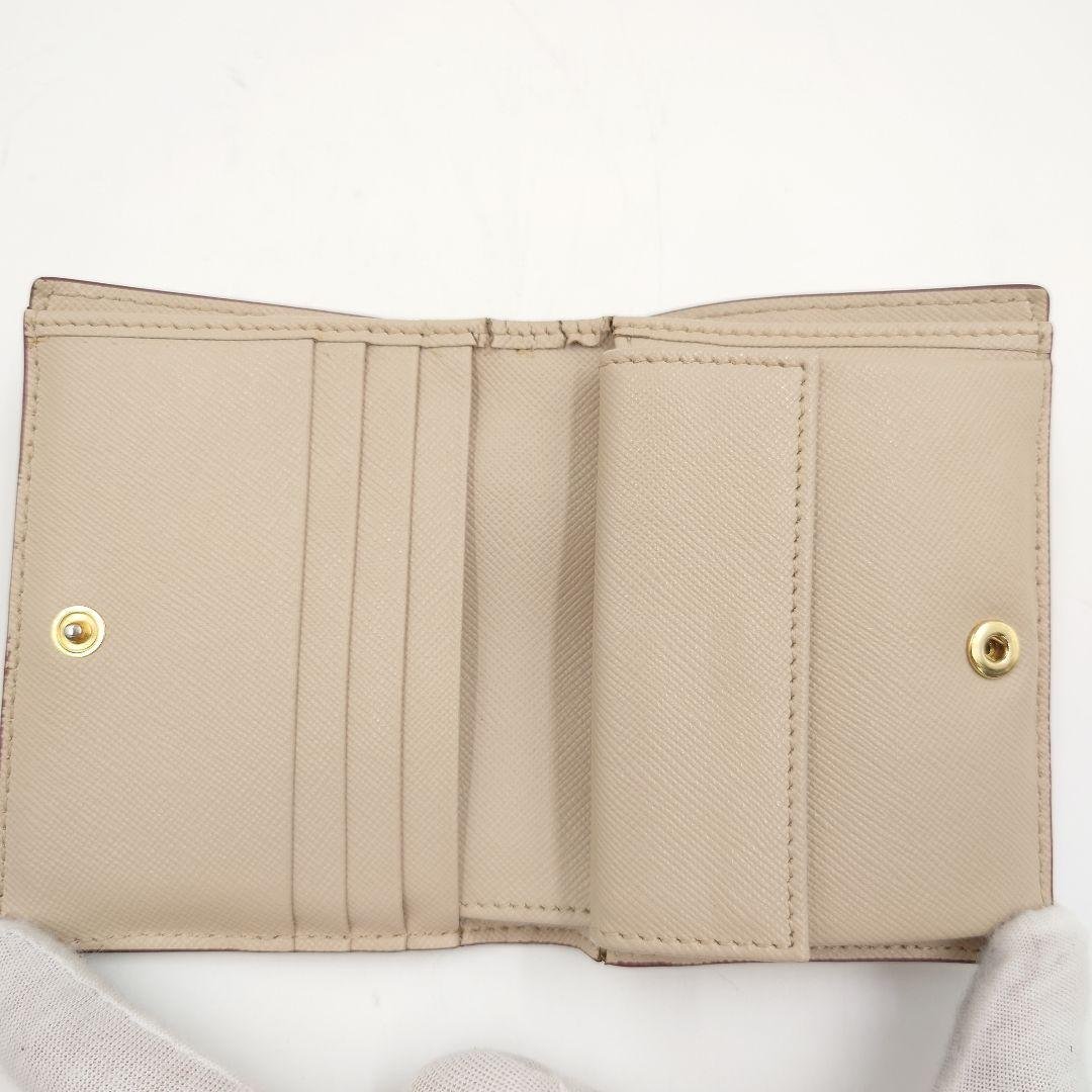 MARNI 2つ折り財布 サフィアーノレザー ベージュウォレット マルニ