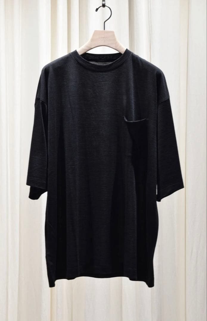 COMOLI 25SS サマーウール半袖Tシャツ コモリ