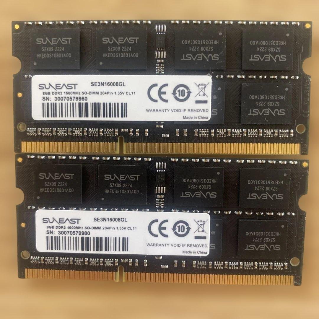 メモリ　32GB(8GB×4個) ノートパソコン用