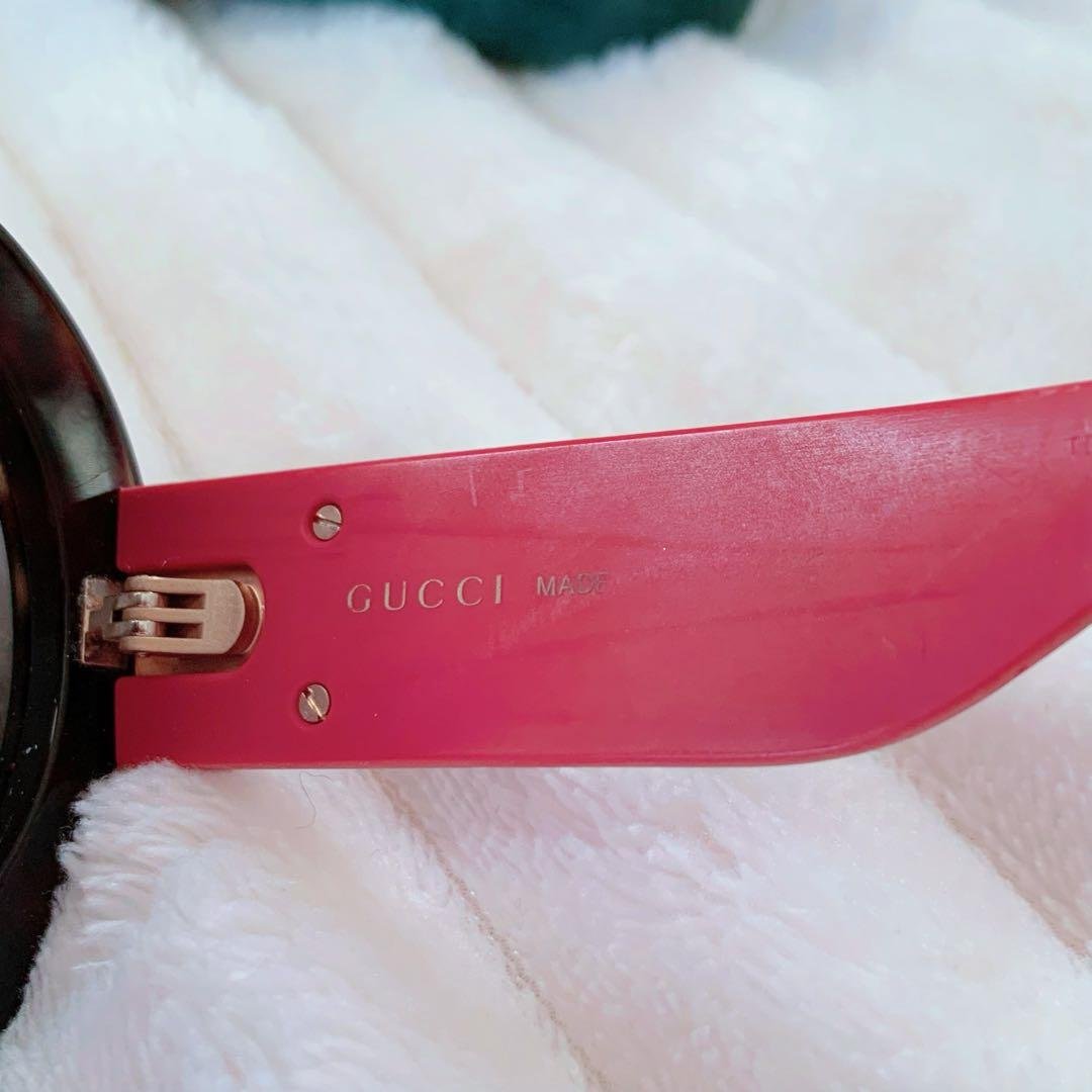 【美品】gucci グッチ ロゴ サングラス